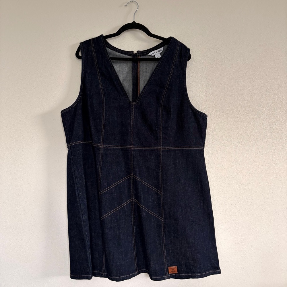Anna Sui & Old Navy Dark Wash Denim A-line Dress